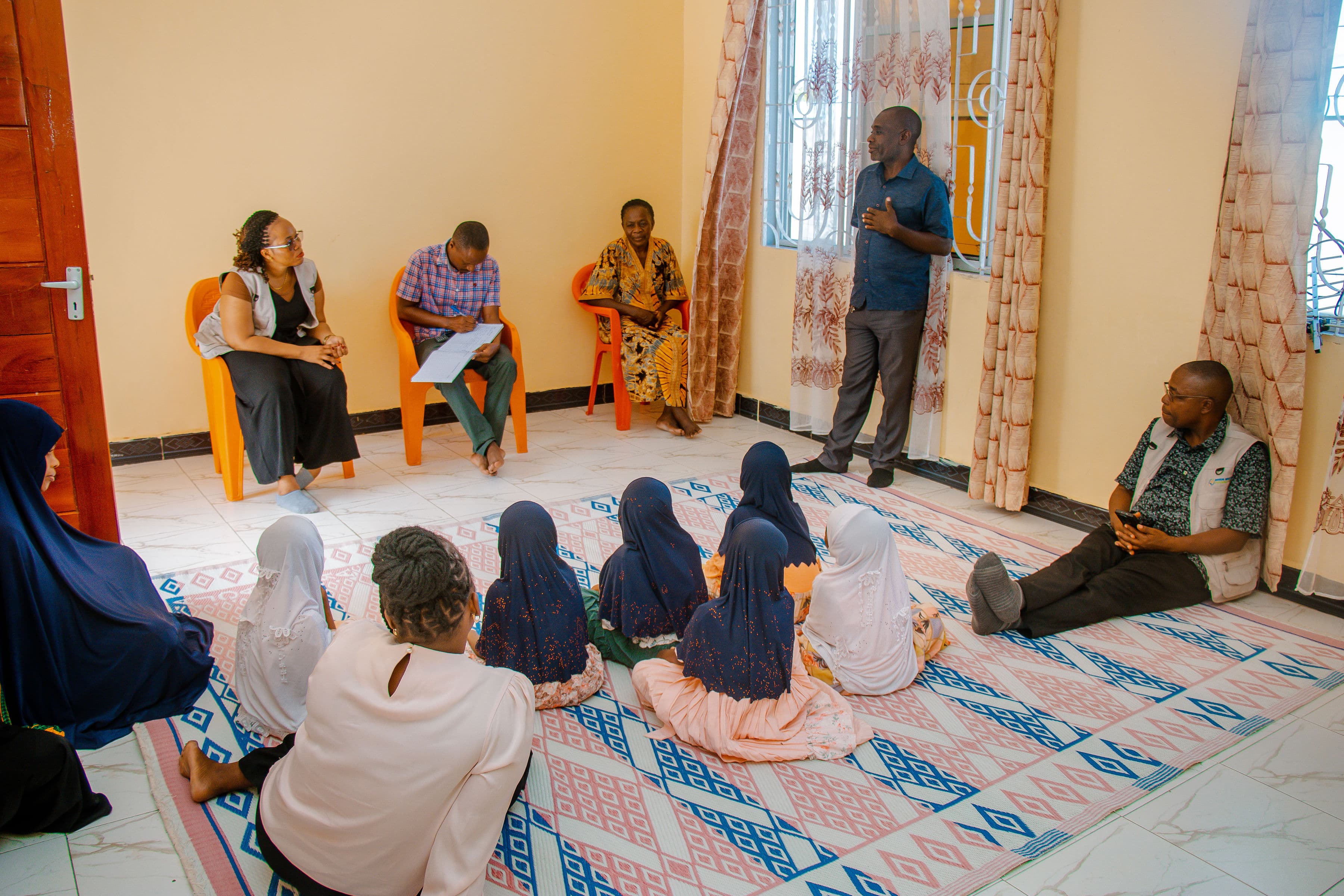 Programme partners coordinating AGYW social protection support in Tanzania