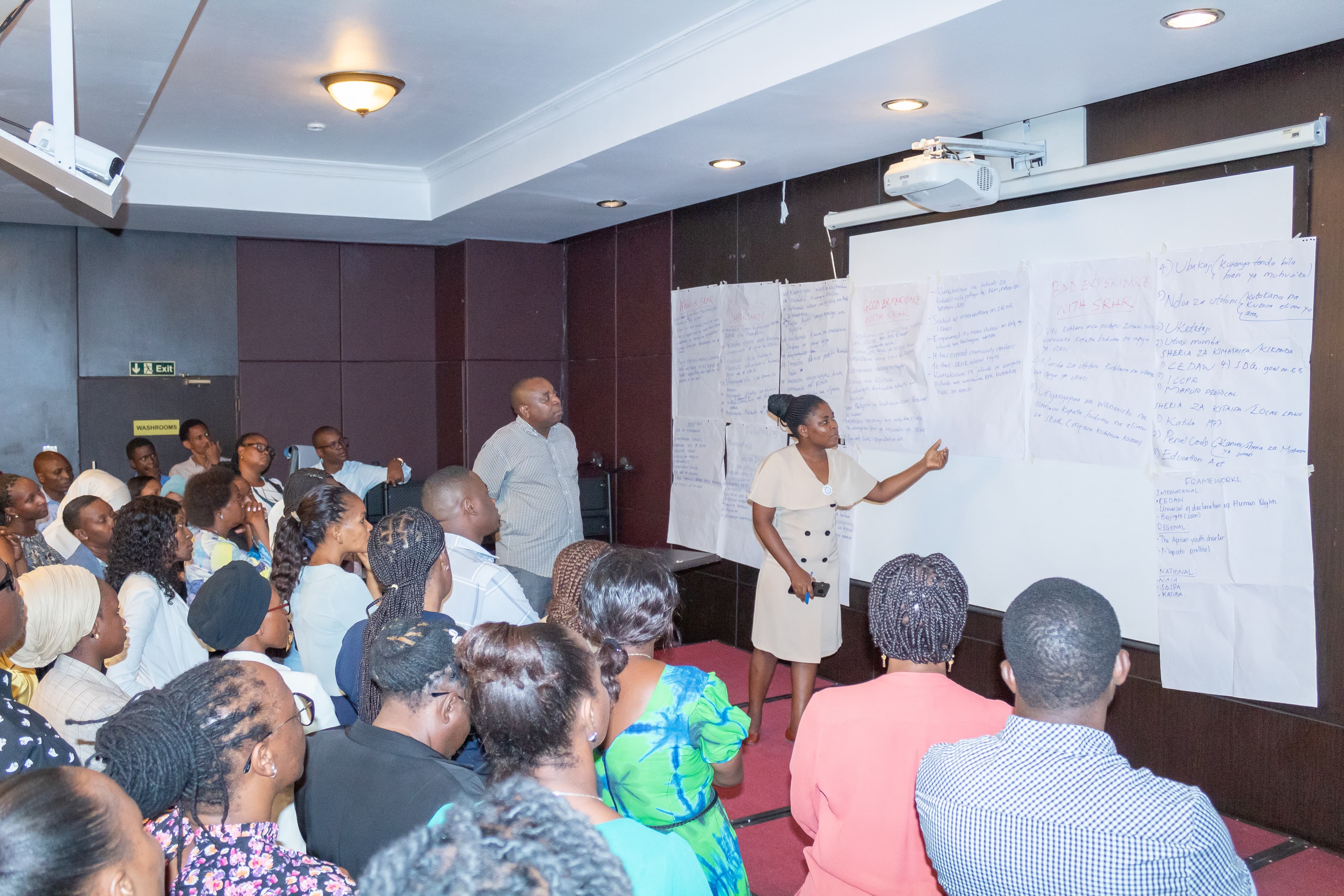 Group photo from DMF adolescent reproductive health and well-being forum