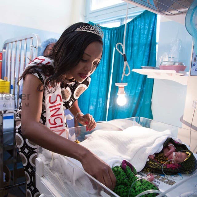 Doris Mollel — community service and advocacy through pageantry platforms, 2014.