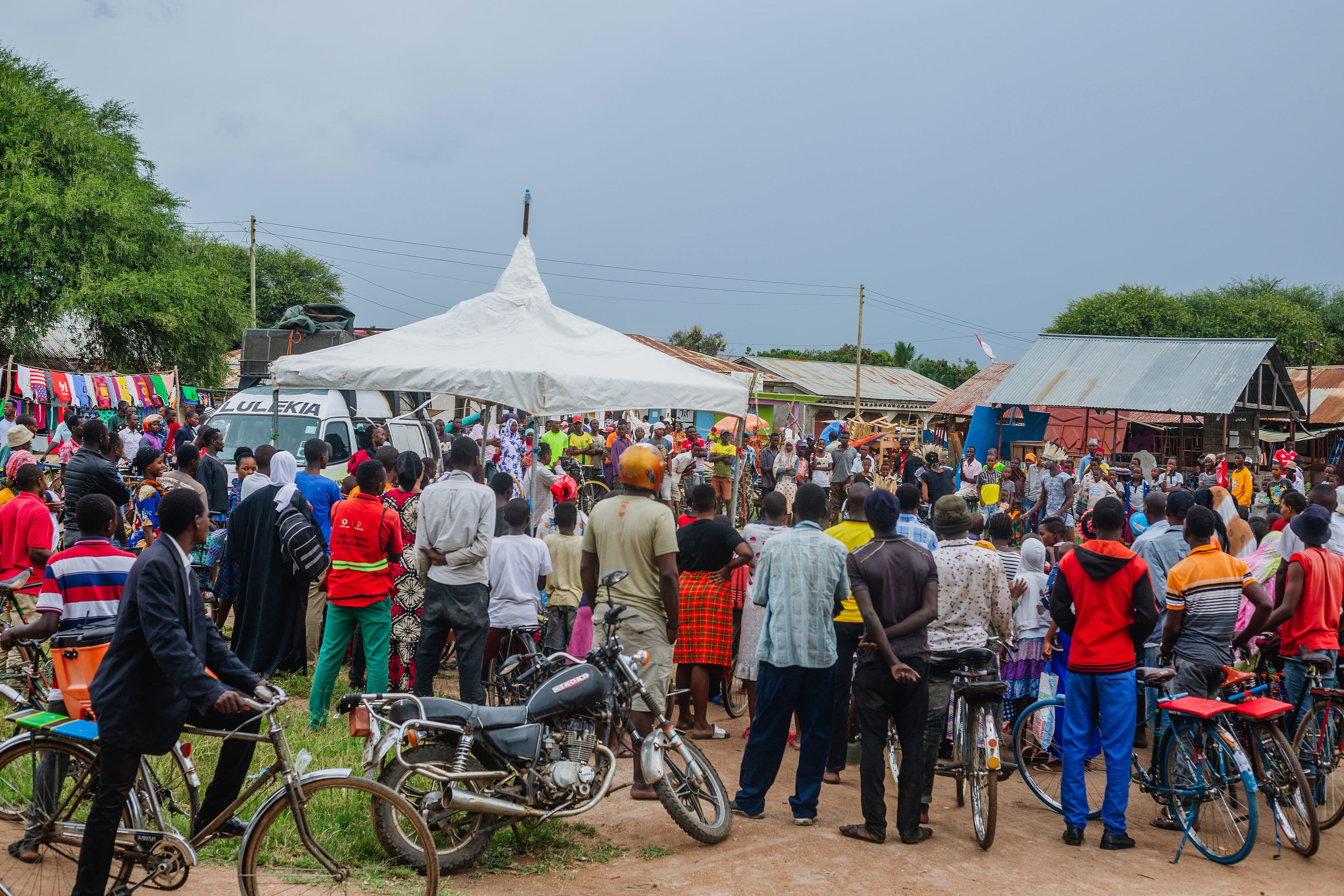 Community-based malaria and COVID-19 training and outreach session